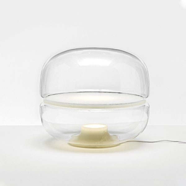 Lampa stołowa z alabastru i szkła w eleganckim stylu