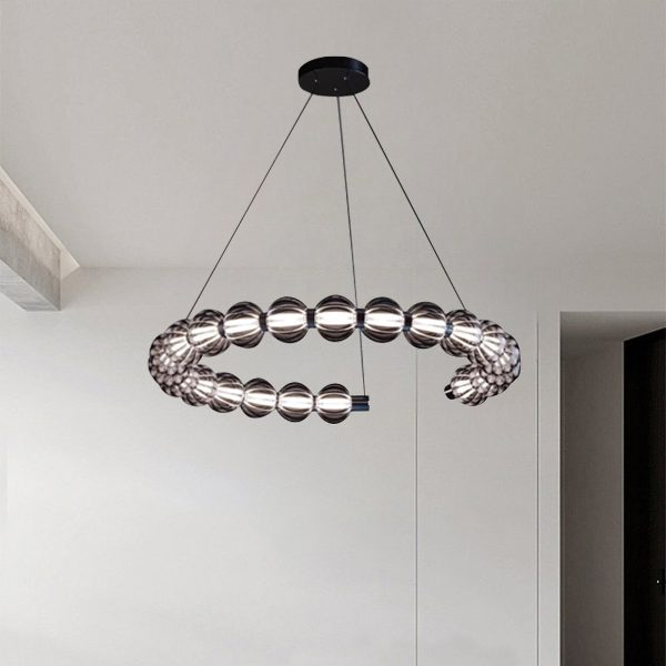 Lampa wisząca Amulet Chandelier A, srebrna, różne rozmiary