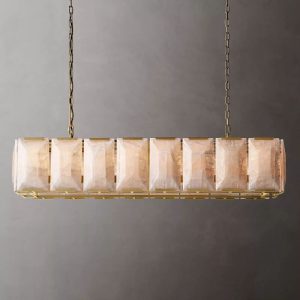 HaloCalciteRectangularChandelier54_6.jpg Lampa wisząca Harson Calcite 54 cali mosiądz/czarny/stal
