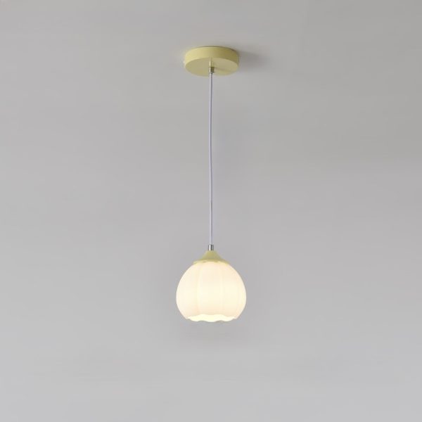 Szklana Lampa Wisząca Flower Bud w Kształcie Kwiatu