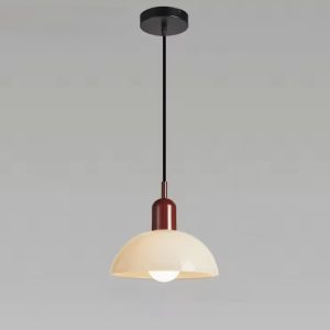 Witrażowa lampa wisząca Bauhaus w minimalistycznym stylu