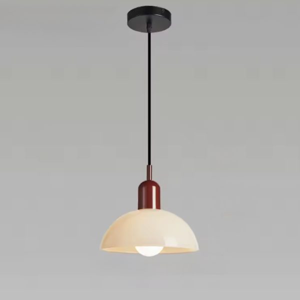 Witrażowa lampa wisząca Bauhaus w minimalistycznym stylu