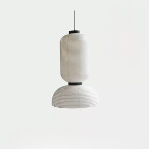 Lampa wisząca Riisi z papieru ryżowego w stylu modern