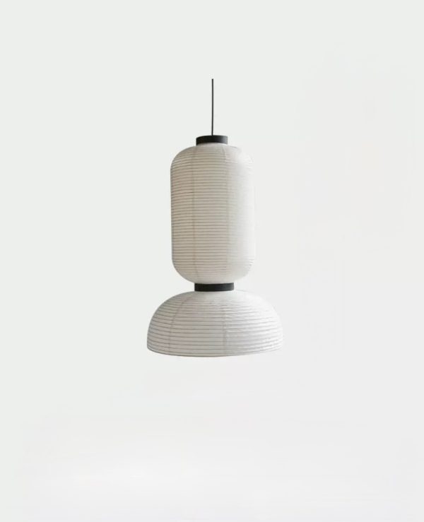Lampa wisząca Riisi z papieru ryżowego w stylu modern