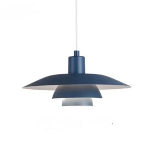 Trójwarstwowa lampa wisząca z aluminiowymi kloszami 40 cm