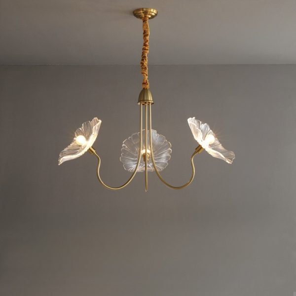 IMG_4987.jpg Lampy sufitowe Lotus w kształcie kwiatu ze szkła retro, styl vintage, 1-punktowa