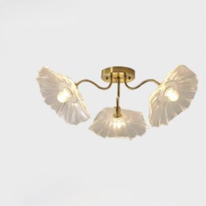 IMG_4994.jpg Lampy sufitowe Lotus w kształcie kwiatu ze szkła retro, styl vintage, 1-punktowa