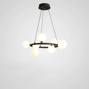 Lampa wisząca Mori w stylu skandynawskim z metalowymi kulkami