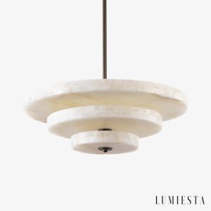 Lumiesta-arequixa-lampa-wiszca-alabastrowa-brzowo-biaa-do-salonu-8545-cm.jpg Arequixa - Lampa wisząca alabastrowa, brązowo-biała do salonu, Ø60/45 cm