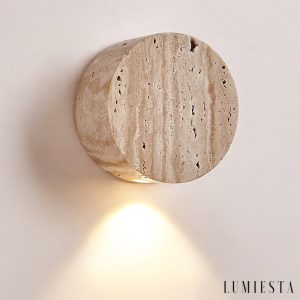 Auretris - Plafon trawertynowy, żółty, do korytarza i łazienki, Ø10x5 cm