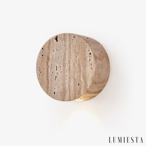 Auretris - Plafon trawertynowy, żółty, do korytarza i łazienki, Ø10x5 cm