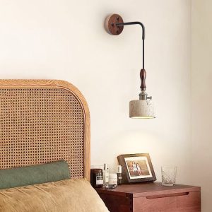 Lumiesta-aurevyn-kinkiet-trawertynowo-metalowy-tyciemny-orzech-do-salonu-12x22cm-8.jpg Aurevyn - Kinkiet trawertynowo-metalowy, żółty/ciemny orzech do salonu, Ø12x22cm