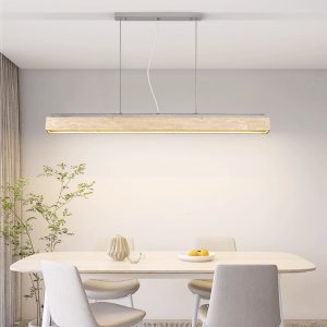 Barcelis - Plafon trawertynowy, żółty do salonu, Ø120 x 9 cm