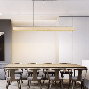 Barcelis - Plafon trawertynowy, żółty do salonu, Ø120 x 9 cm