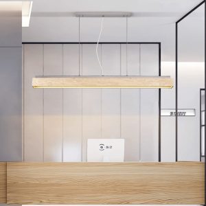 Barcelis - Plafon trawertynowy, żółty do salonu, Ø120 x 9 cm