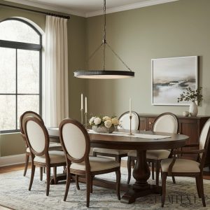 Britannix - Lampa wisząca mosiężna z alabastrem, do salonu i jadalni, Ø62 x 50 cm