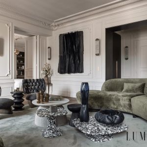 Galliax - Lampa wisząca metalowa alabastrowa brązowo-biała do salonu Ø12x60 cm