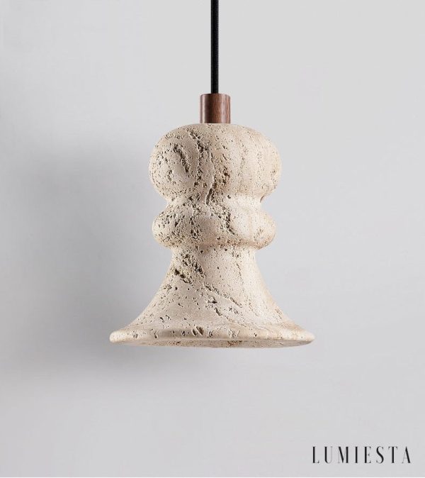 Lumiesta-genovix-lampa-wiszca-trawertynowa-ta-nad-st-12x13cm-2.jpg Genovix - Lampa wisząca trawertynowa żółta nad stół Ø12x13cm