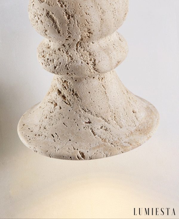 Lumiesta-genovix-lampa-wiszca-trawertynowa-ta-nad-st-12x13cm-3.jpg Genovix - Lampa wisząca trawertynowa żółta nad stół Ø12x13cm