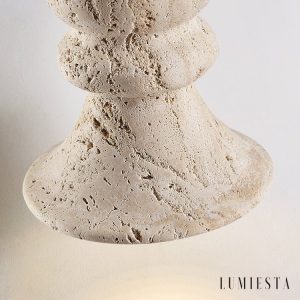 Lumiesta-genovix-lampa-wiszca-trawertynowa-ta-nad-st-12x13cm-5.jpg Genovix - Lampa wisząca trawertynowa żółta nad stół Ø12x13cm