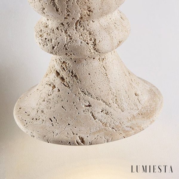 Lumiesta-genovix-lampa-wiszca-trawertynowa-ta-nad-st-12x13cm-5.jpg Genovix - Lampa wisząca trawertynowa żółta nad stół Ø12x13cm