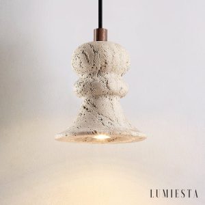 Lumiesta-genovix-lampa-wiszca-trawertynowa-ta-nad-st-12x13cm-7.jpg Genovix - Lampa wisząca trawertynowa żółta nad stół Ø12x13cm