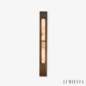 Lumiesta-hispaniax-kinkiet-alabastrowy-brzowo-biay-do-salonu-1011-x-5096-cm.jpg HispaniaX - Kinkiet alabastrowy, brązowo-biały do salonu, Ø10/11 x 50/96 cm