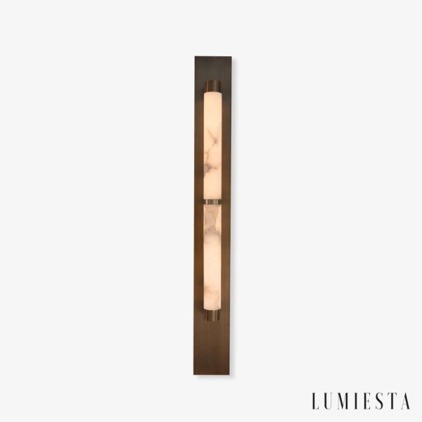 Lumiesta-hispaniax-kinkiet-alabastrowy-brzowo-biay-do-salonu-1011-x-5096-cm.jpg HispaniaX - Kinkiet alabastrowy, brązowo-biały do salonu, Ø10/11 x 50/96 cm