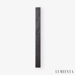 Limana - Lampa wisząca trawertynowa, czarna, do jadalni, Ø5 x 60/90/120 cm