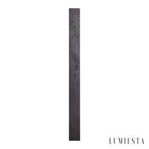 Limana - Lampa wisząca trawertynowa, czarna, do jadalni, Ø5 x 60/90/120 cm