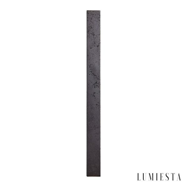 Limana - Lampa wisząca trawertynowa, czarna, do jadalni, Ø5 x 60/90/120 cm