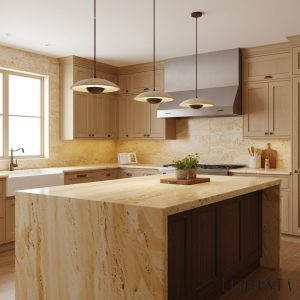 Manaura - Lampa wisząca skandynawska drewniana, orzech do jadalni, Ø25 x H8 cm