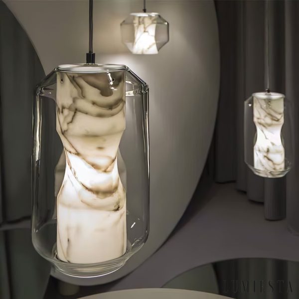 Lumiesta-metropolia-lampa-wiszca-nowoczesna-alabaster-szaro-biaa-do-salonu-2025-cm-1.jpg Metropolia - Lampa wisząca nowoczesna, alabaster, szaro-biała do salonu Ø20/25 cm