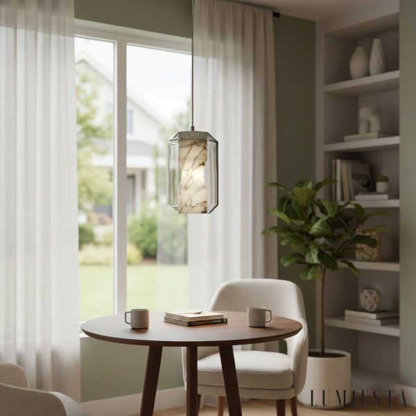 Lumiesta-metropolia-lampa-wiszca-nowoczesna-alabaster-szaro-biaa-do-salonu-2025-cm-5.jpg Metropolia - Lampa wisząca nowoczesna, alabaster, szaro-biała do salonu Ø20/25 cm