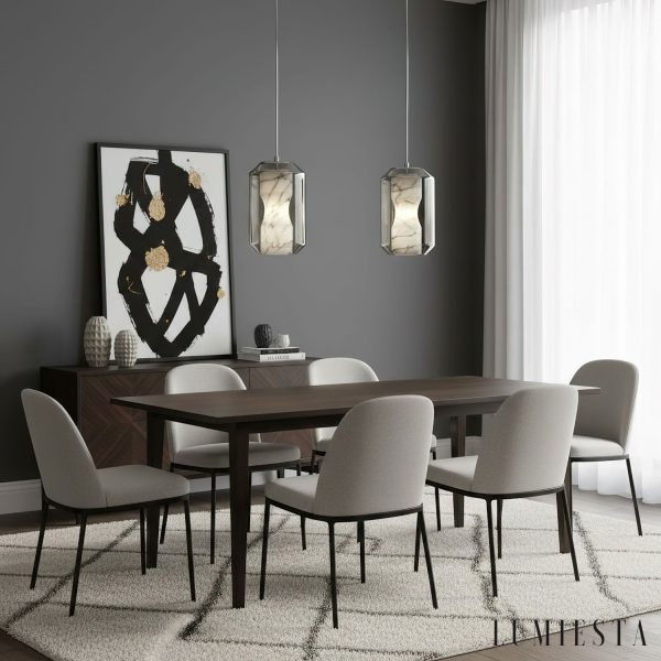 Lumiesta-metropolia-lampa-wiszca-nowoczesna-alabaster-szaro-biaa-do-salonu-2025-cm-6.jpg Metropolia - Lampa wisząca nowoczesna, alabaster, szaro-biała do salonu Ø20/25 cm