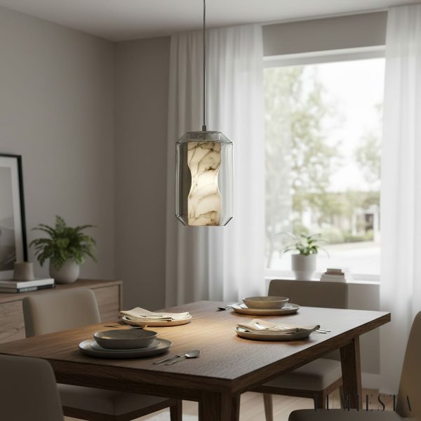 Lumiesta-metropolia-lampa-wiszca-nowoczesna-alabaster-szaro-biaa-do-salonu-2025-cm-7.jpg Metropolia - Lampa wisząca nowoczesna, alabaster, szaro-biała do salonu Ø20/25 cm