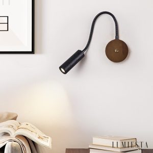 Nizzara - Lampa wisząca z czarnego trawertynu i orzecha do salonu Ø4 x 12 cm