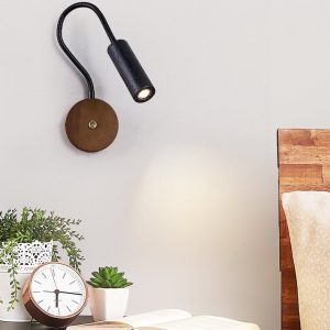Nizzara - Lampa wisząca z czarnego trawertynu i orzecha do salonu Ø4 x 12 cm