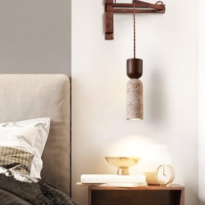 Lumiesta-panthoris-kinkiet-drewniano-trawertynowy-orzechowy-do-salonu-7x19-cm-3.jpg Panthoris - Kinkiet drewniano-trawertynowy, orzechowy do salonu, Ø7x19 cm