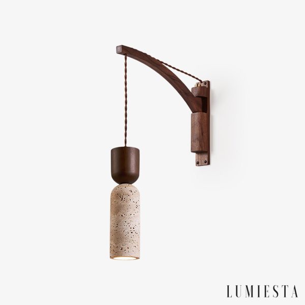 Lumiesta-panthoris-kinkiet-drewniano-trawertynowy-orzechowy-do-salonu-7x19-cm-7.jpg Panthoris - Kinkiet drewniano-trawertynowy, orzechowy do salonu, Ø7x19 cm