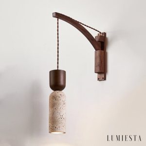 Lumiesta-panthoris-kinkiet-drewniano-trawertynowy-orzechowy-do-salonu-7x19-cm-9.jpg Panthoris - Kinkiet drewniano-trawertynowy, orzechowy do salonu, Ø7x19 cm