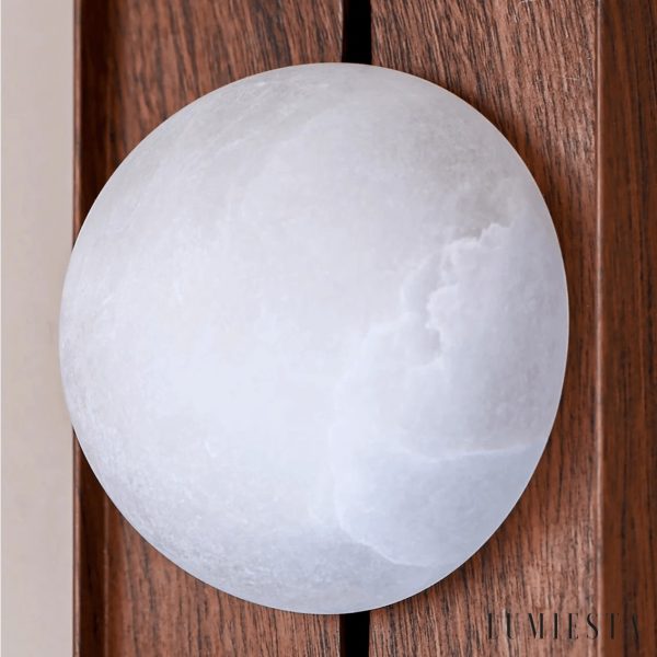 Piazzara - Lampa wisząca skandynawska, orzechowo-biała, do salonu, Ø19/20/12 cm