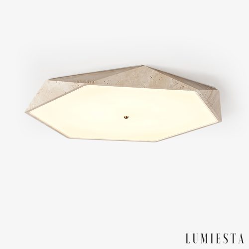 Lumiesta-quitarra-plafon-trawertynowy-z-led-to-biay-do-salonu-405060-cm.jpg Quitarra - Plafon trawertynowy z LED, żółto-biały do salonu, Ø40/50/60 cm