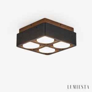 Lumiesta-quitoria-lampa-sufitowa-nowoczesna-czarny-trawertyn-i-orzech-do-salonu.jpg Quitoria - Lampa sufitowa nowoczesna, czarny trawertyn i orzech do salonu