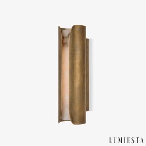 RioNoir - Lampa stołowa alabastrowa metalowa, czarno-biała do salonu Ø18xH74cm