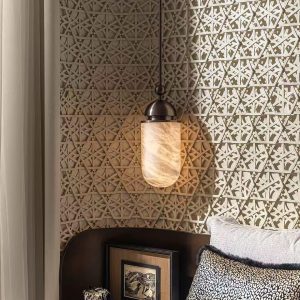 Lumiesta-romalux-lampa-wiszca-nowoczesna-alabastrowa-brzowo-biaa-do-salonu-15x35cm-1.jpg RomaLux - Lampa wisząca nowoczesna, alabastrowa brązowo-biała do salonu Ø15x35cm