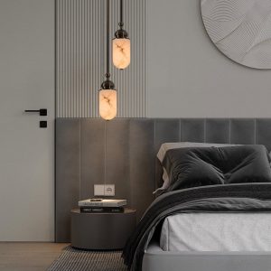 Lumiesta-romalux-lampa-wiszca-nowoczesna-alabastrowa-brzowo-biaa-do-salonu-15x35cm-2.jpg RomaLux - Lampa wisząca nowoczesna, alabastrowa brązowo-biała do salonu Ø15x35cm