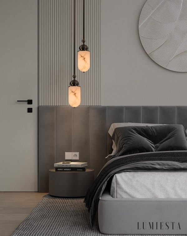 Lumiesta-romalux-lampa-wiszca-nowoczesna-alabastrowa-brzowo-biaa-do-salonu-15x35cm-2.jpg RomaLux - Lampa wisząca nowoczesna, alabastrowa brązowo-biała do salonu Ø15x35cm