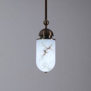 Lumiesta-romalux-lampa-wiszca-nowoczesna-alabastrowa-brzowo-biaa-do-salonu-15x35cm-6.jpg RomaLux - Lampa wisząca nowoczesna, alabastrowa brązowo-biała do salonu Ø15x35cm