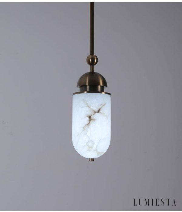 Lumiesta-romalux-lampa-wiszca-nowoczesna-alabastrowa-brzowo-biaa-do-salonu-15x35cm-6.jpg RomaLux - Lampa wisząca nowoczesna, alabastrowa brązowo-biała do salonu Ø15x35cm